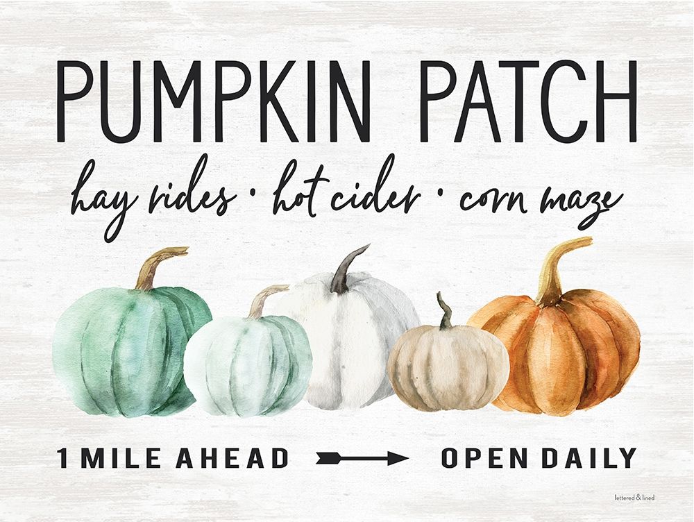 Pumpkin Patch art print by lettered And lined for $57.95 CAD
