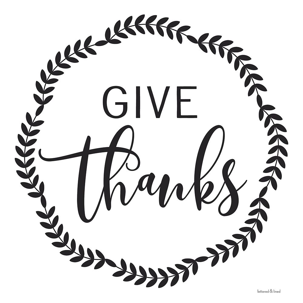 Give Thanks art print by lettered And lined for $57.95 CAD
