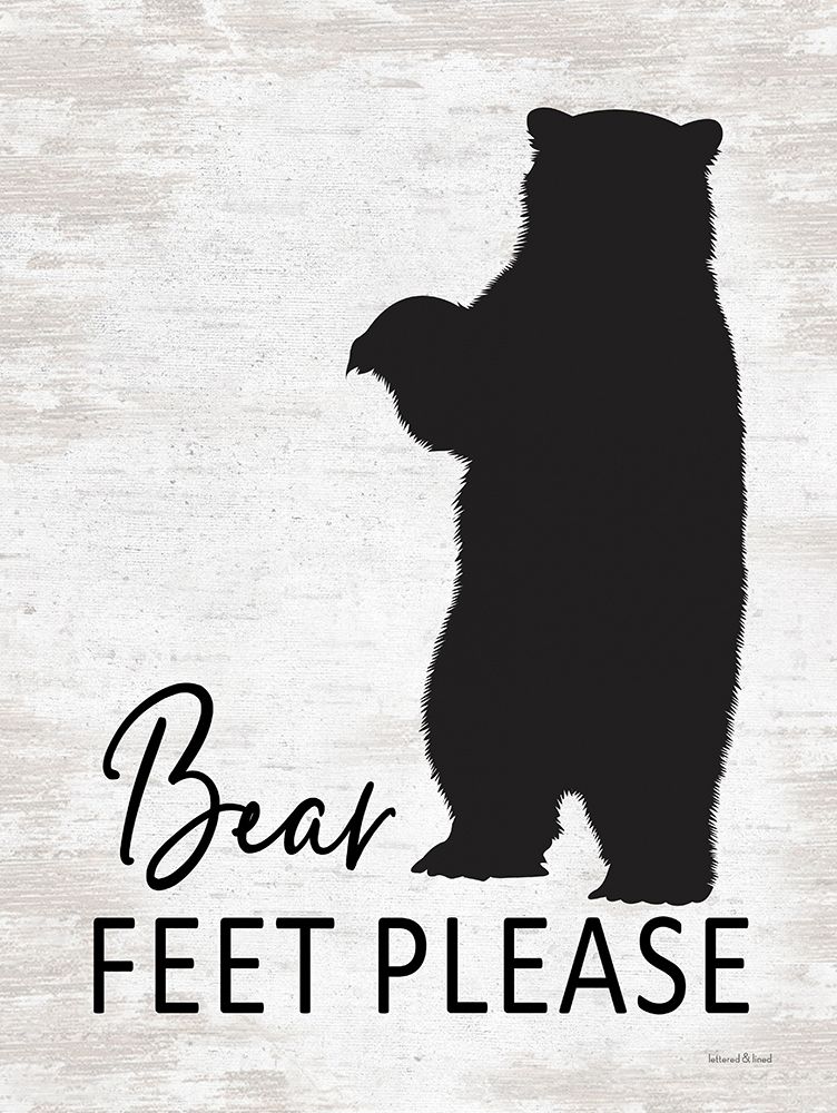 Bear Feet Please art print by lettered And lined for $57.95 CAD