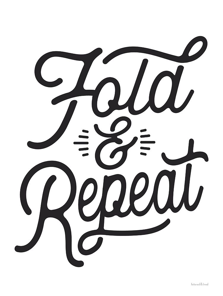 Fold And Repeat art print by lettered And lined for $57.95 CAD