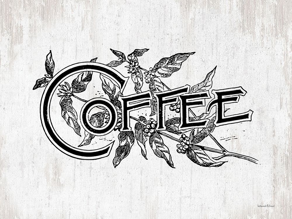 Coffee art print by lettered And lined for $57.95 CAD