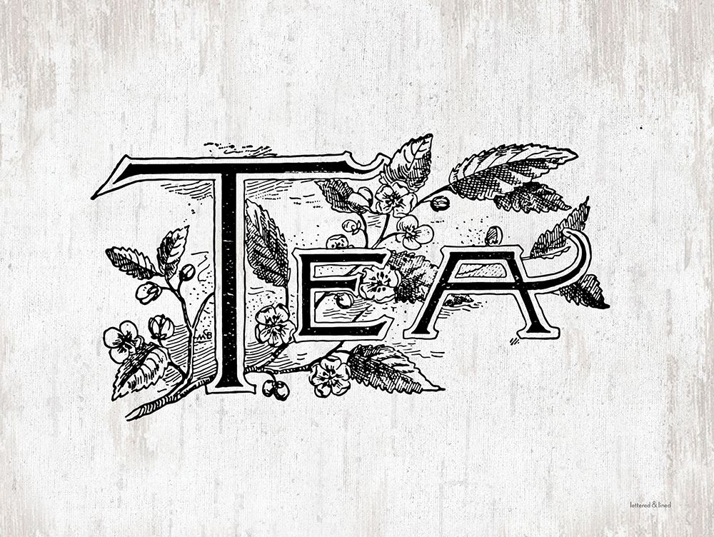 Tea art print by lettered And lined for $57.95 CAD