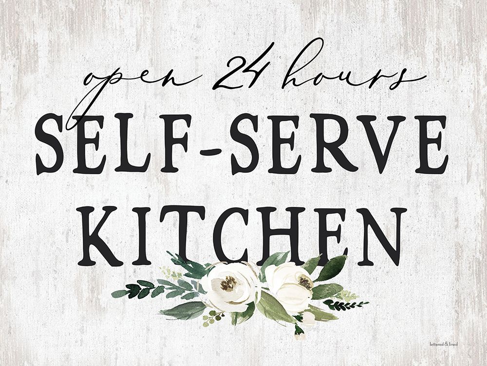 Self-Serve Kitchen art print by lettered And lined for $57.95 CAD
