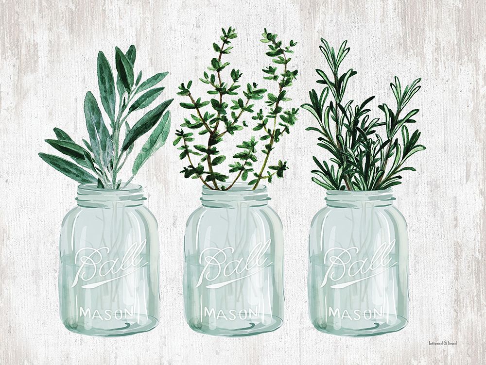 Herb Trio art print by lettered And lined for $57.95 CAD