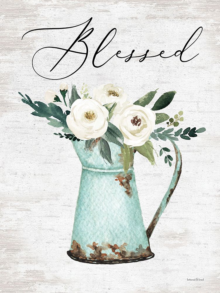 Blessed art print by lettered And lined for $57.95 CAD