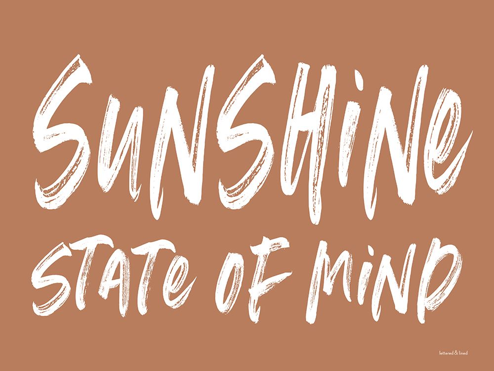 Sunshine State of Mind art print by Lettered and Lined for $57.95 CAD
