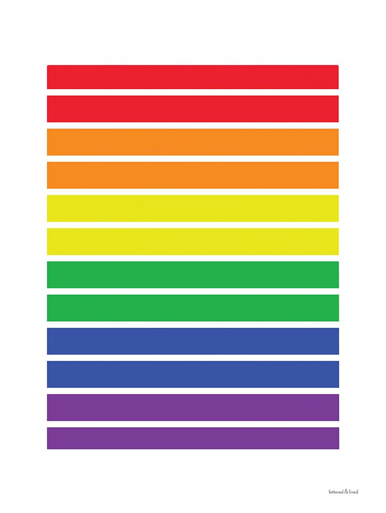 Pride Stripes I art print by lettered And lined for $57.95 CAD