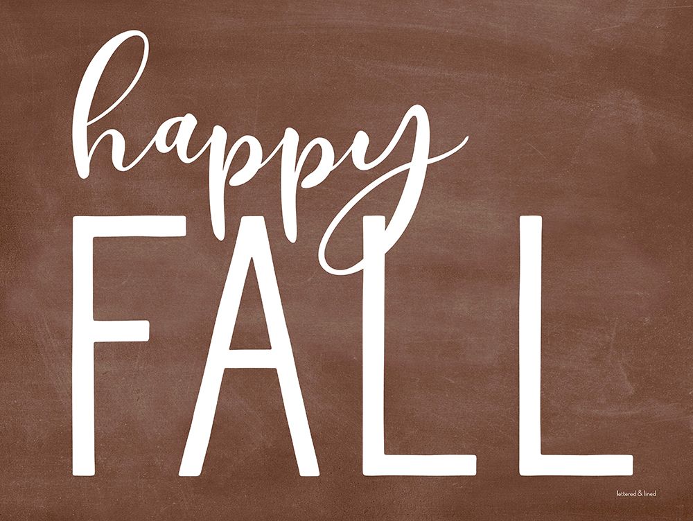 Happy Fall art print by Lettered And Lined for $57.95 CAD