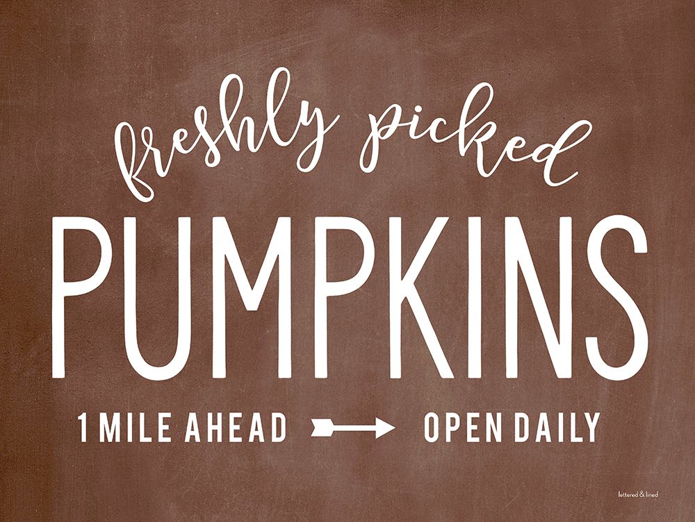 Freshly Picked Pumpkins art print by Lettered And Lined for $57.95 CAD