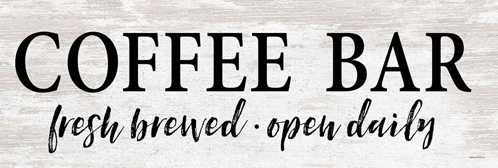 Coffee Bar - Fresh Brewed art print by Lettered And Lined for $57.95 CAD