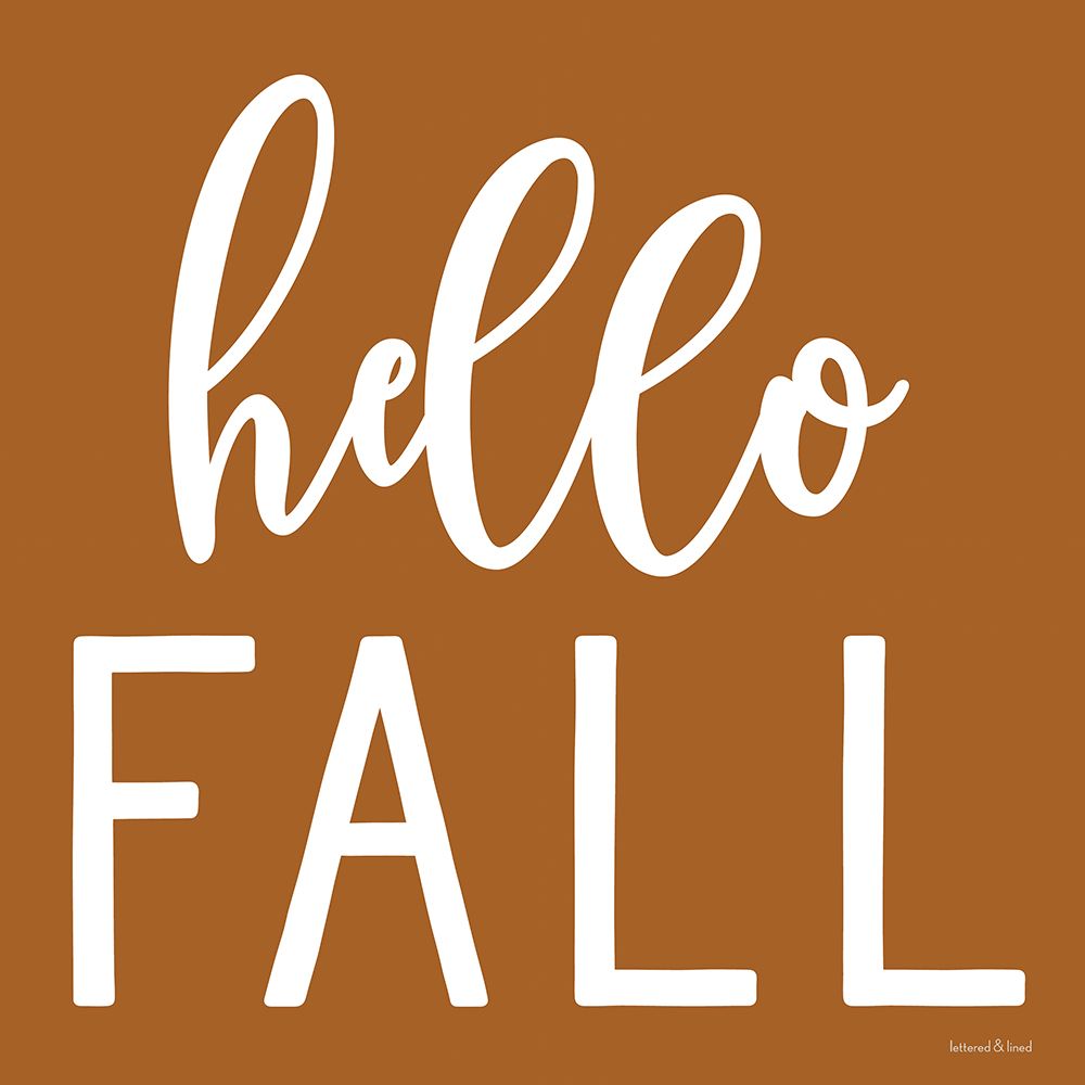 Hello Fall art print by Lettered and Lined for $57.95 CAD