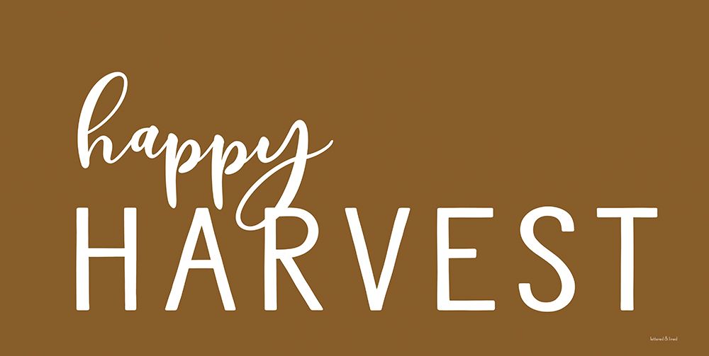 Happy Harvest art print by Lettered and Lined for $57.95 CAD