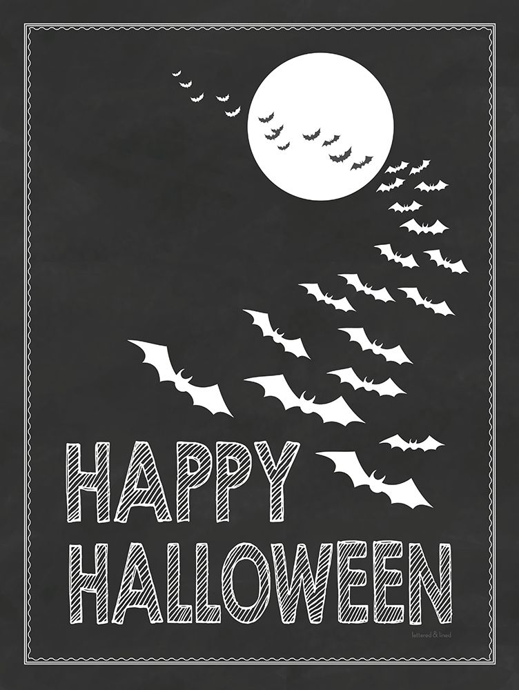 Happy Halloween art print by Lettered and Lined for $57.95 CAD