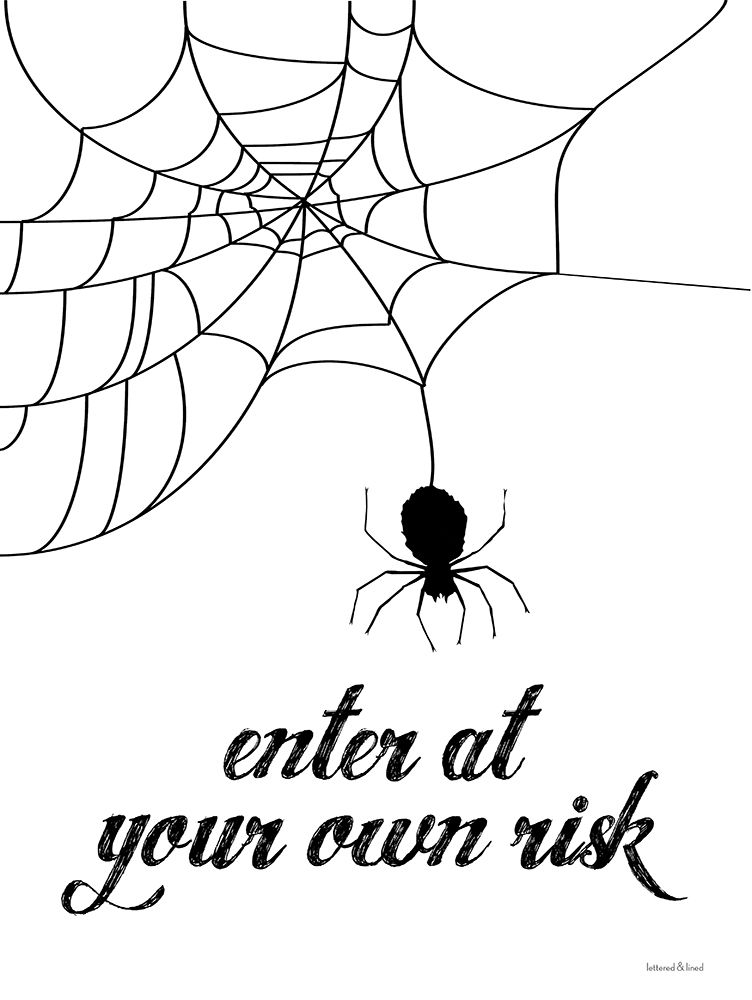 Enter At Your Own Risk art print by Lettered and Lined for $57.95 CAD
