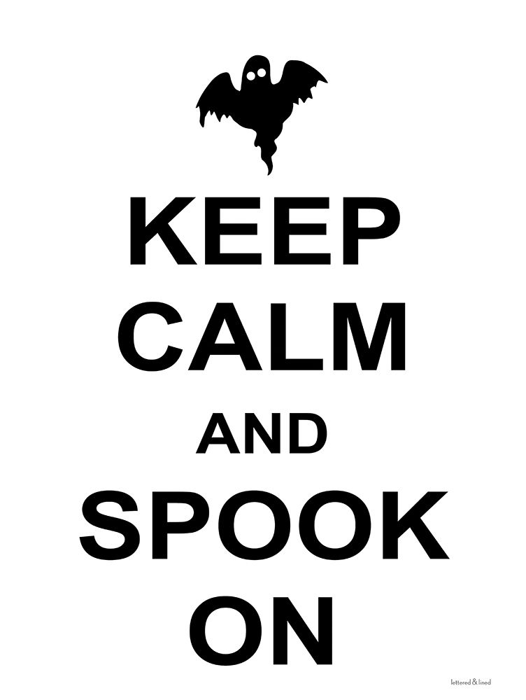 Keep Calm and Spook On art print by Lettered and Lined for $57.95 CAD