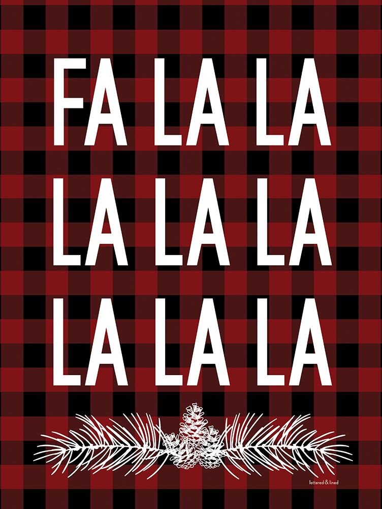 Fa La La   art print by lettered and lined for $57.95 CAD