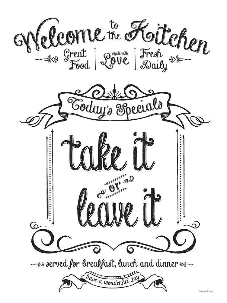 Take It or Leave It art print by Lettered and Lined for $57.95 CAD