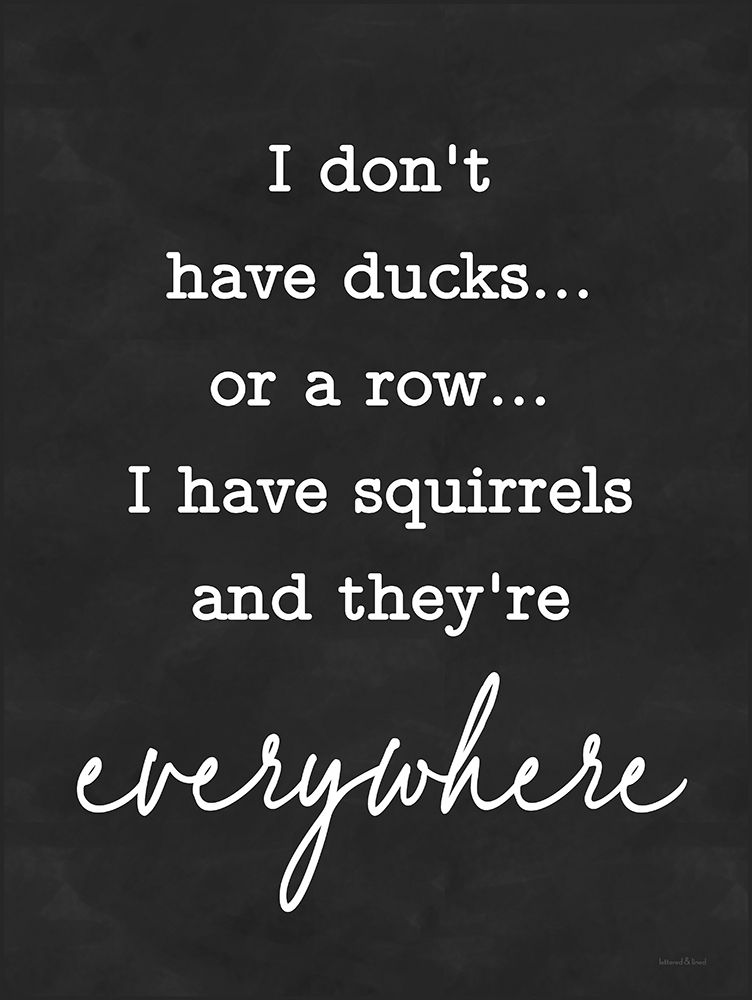 I Dont Have Ducks art print by Lettered and Lined for $57.95 CAD