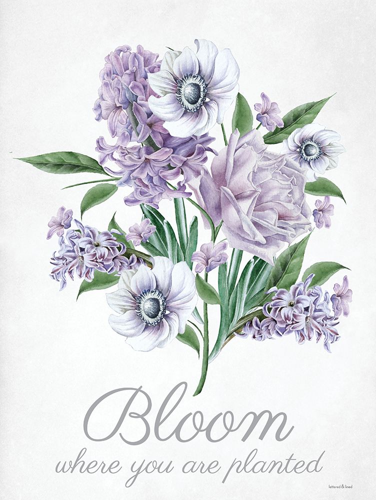 Bloom Where You are Planted art print by Lettered And Lined for $57.95 CAD