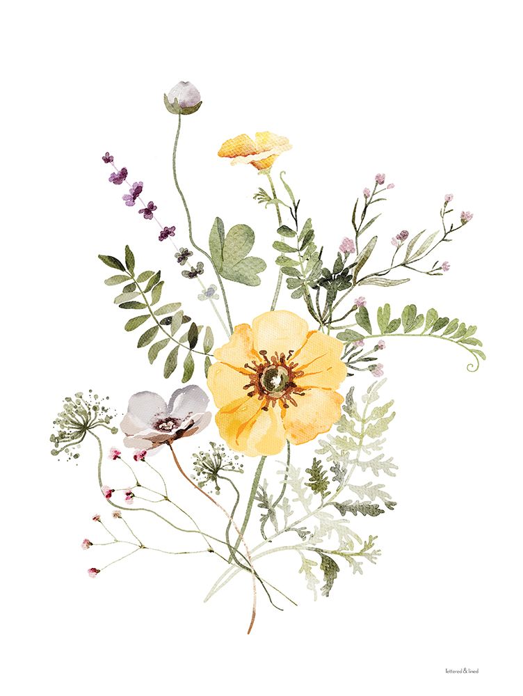 Wildflowers I art print by Lettered And Lined for $57.95 CAD