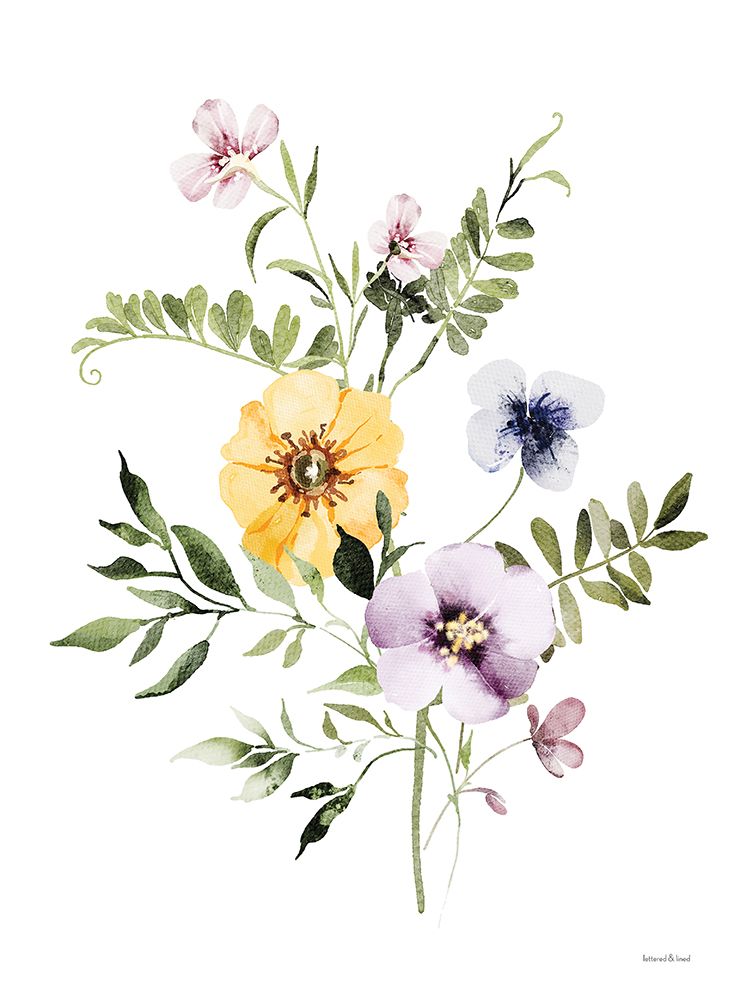 Wildflowers II art print by Lettered And Lined for $57.95 CAD