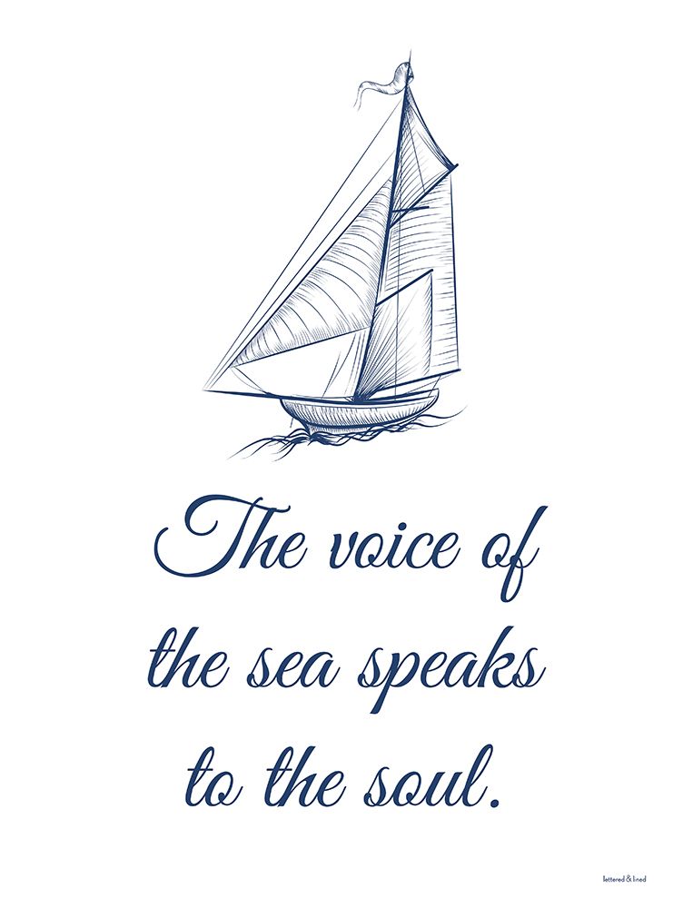 The Voice of the Sea art print by Lettered And Lined for $57.95 CAD