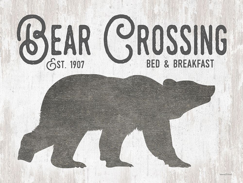 Bear Crossing art print by Lettered And Lined for $57.95 CAD