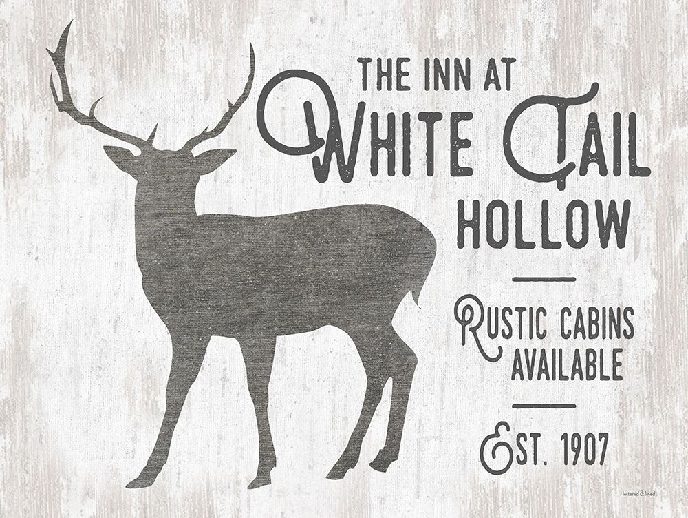 White Tail Hollow art print by Lettered And Lined for $57.95 CAD