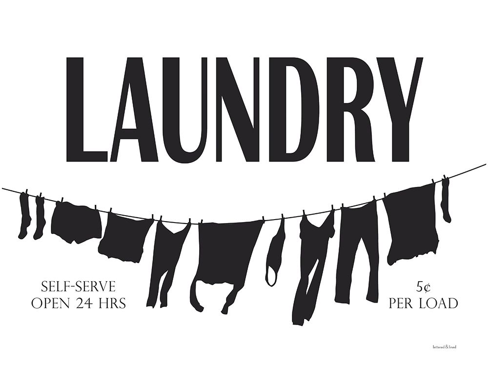 Laundry Clothesline art print by Lettered And Lined for $57.95 CAD