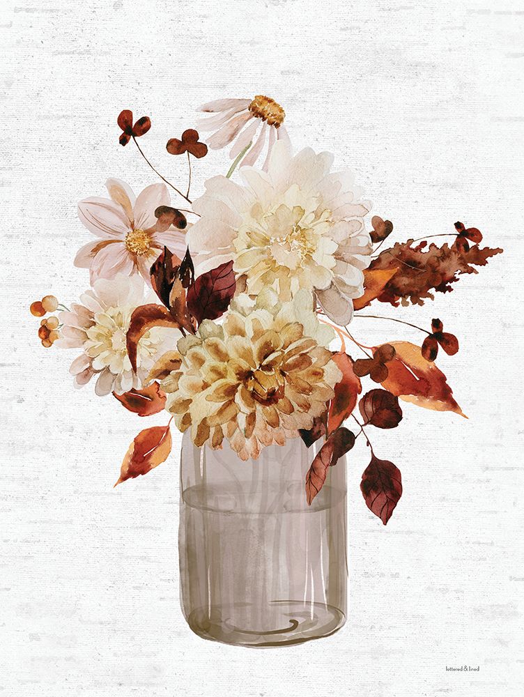 Autumn Floral art print by Lettered And Lined for $57.95 CAD