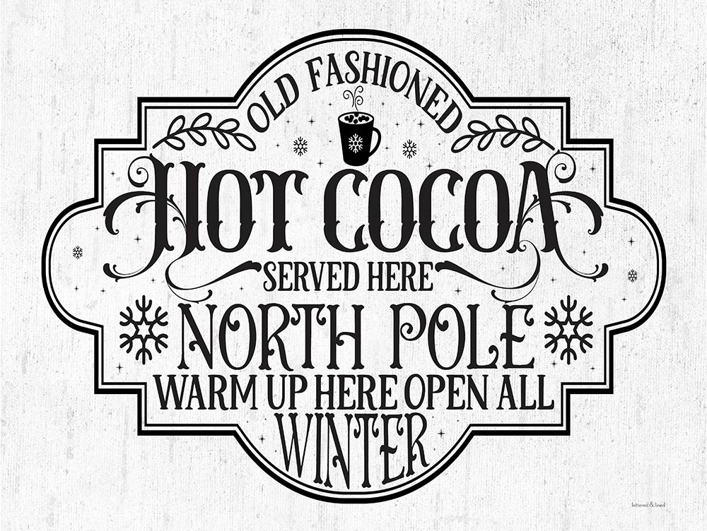Hot Cocoa art print by Lettered and Lined for $57.95 CAD