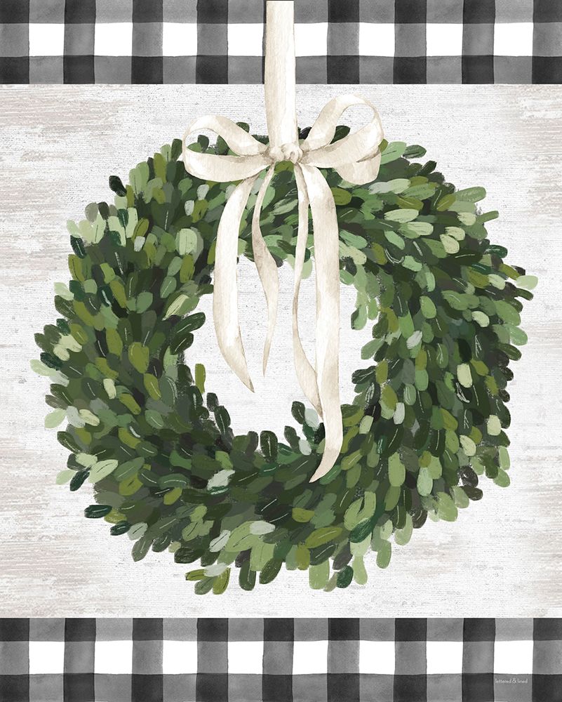 Sweet Farmhouse Wreath art print by lettered And lined for $57.95 CAD