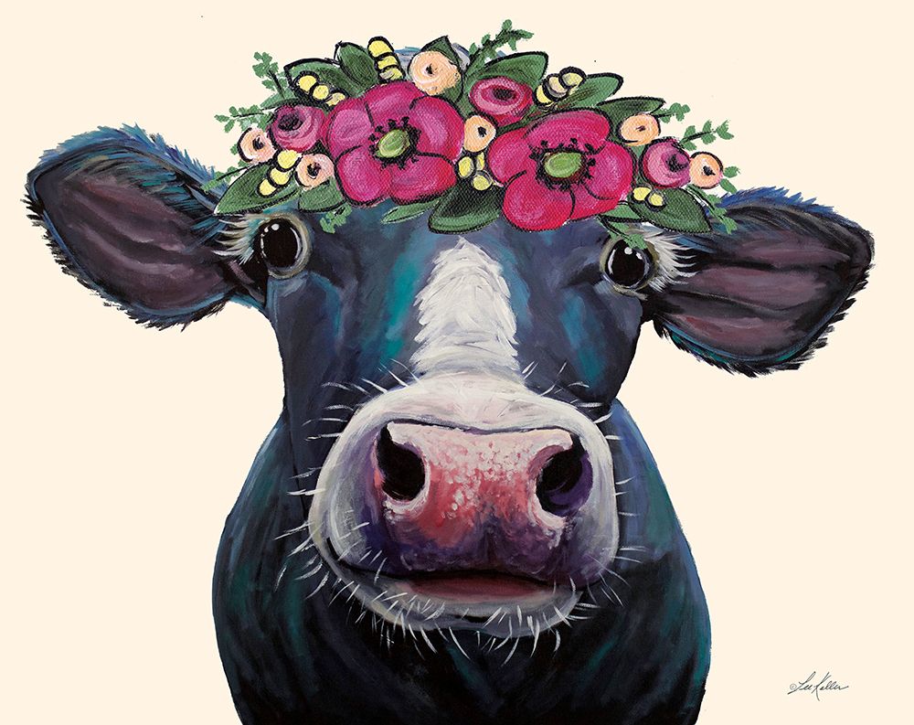 Clara Belle the Cow art print by Lee Keller for $57.95 CAD