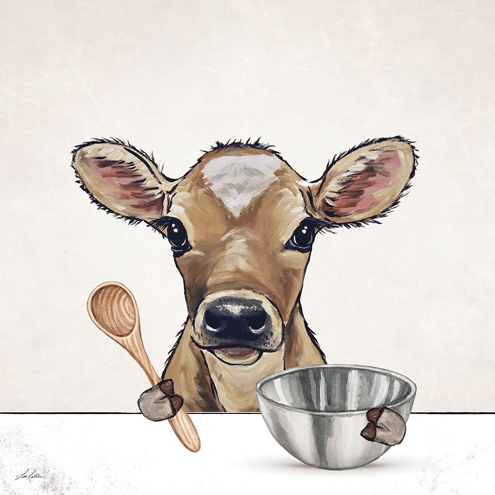 Ready to Bake Cow art print by Lee Keller for $57.95 CAD