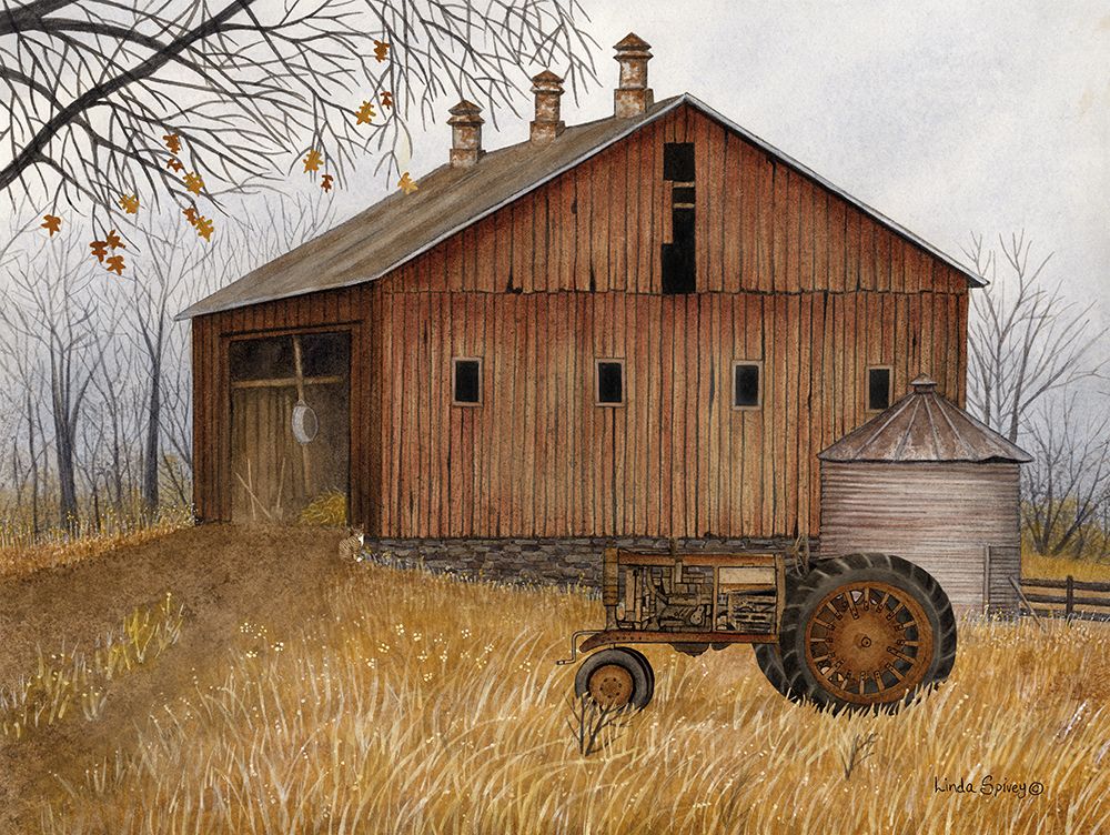 Grandpas Tractor art print by Linda Spivey for $57.95 CAD