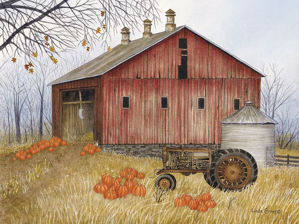 Old Red Barn art print by Linda Spivey for $57.95 CAD