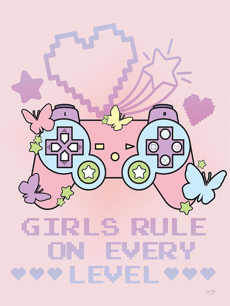 Girls Rule on Every Level art print by Lux + Me Designs for $57.95 CAD