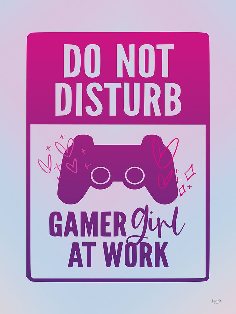 Gamer Girl at Work art print by Lux + Me Designs for $57.95 CAD