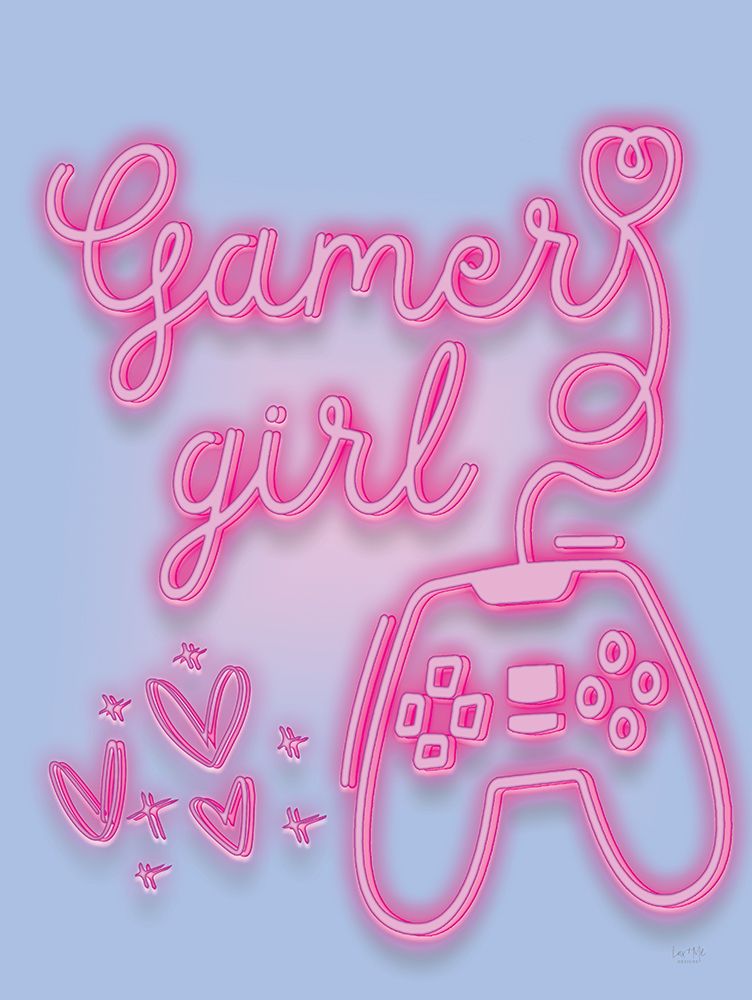 Gamer Girl Glow art print by Lux + Me Designs for $57.95 CAD