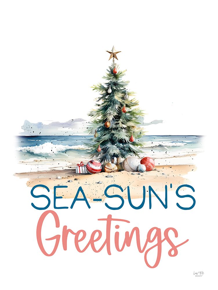 Sea-Suns Greetings art print by Lux + Me Designs for $57.95 CAD