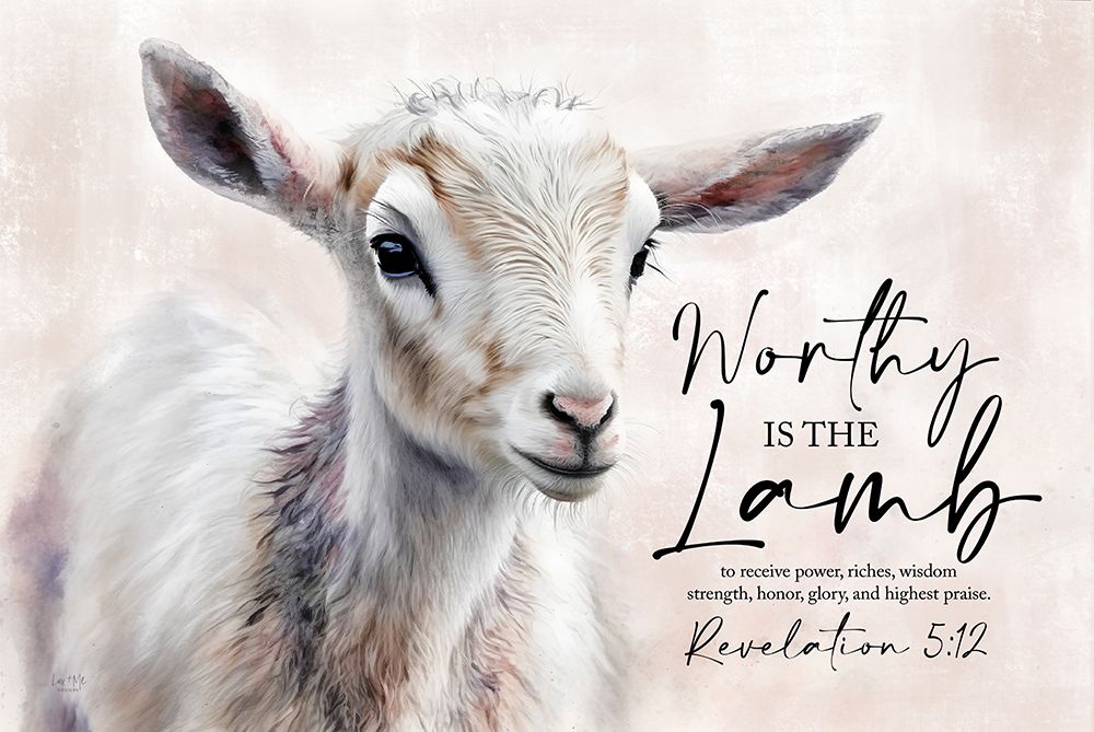 Worthy is the Lamb art print by Lux + Me Designs for $57.95 CAD