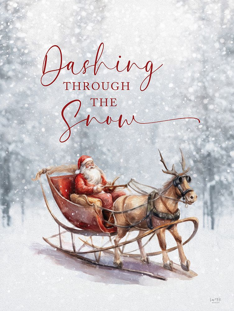 Dashing Through the Snow art print by Lux + Me Designs for $57.95 CAD