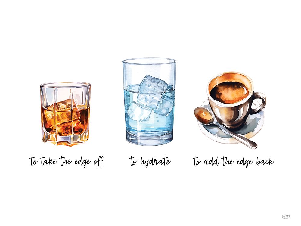 Daily Drinking Schedule art print by Lux + Me Designs for $57.95 CAD