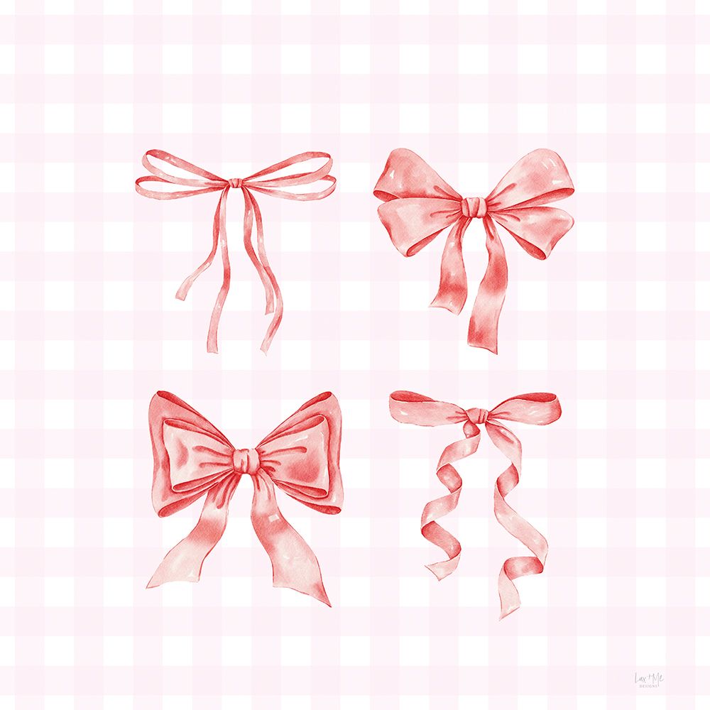 Pink Bow Collection art print by Lux + Me Designs for $57.95 CAD