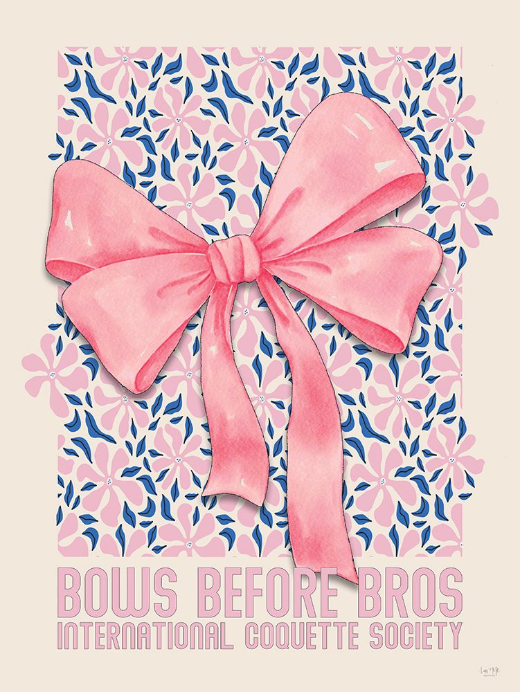 Bows Before Bros art print by Lux + Me Designs for $57.95 CAD
