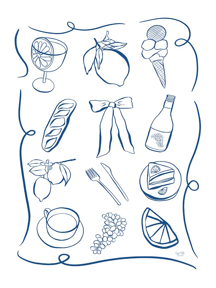 Italian Dinner Party art print by Lux + Me Designs for $57.95 CAD