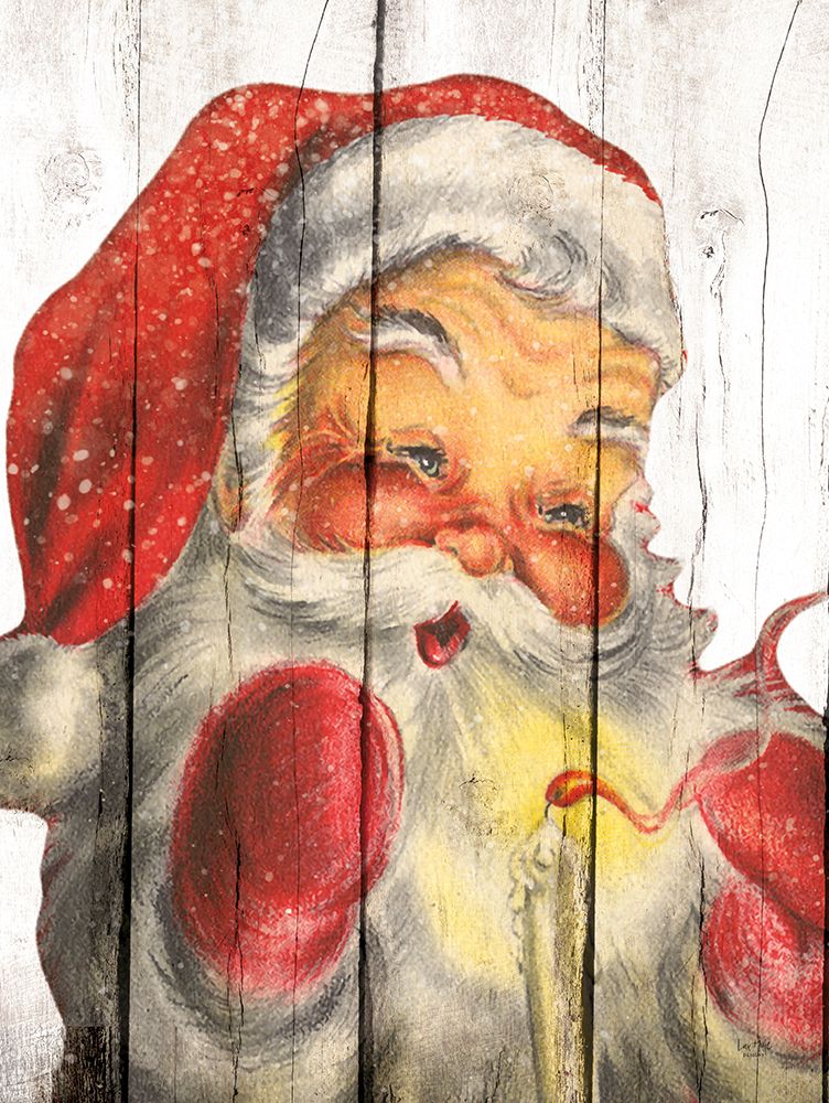 Candlelight Claus art print by Lux + Me Designs for $57.95 CAD