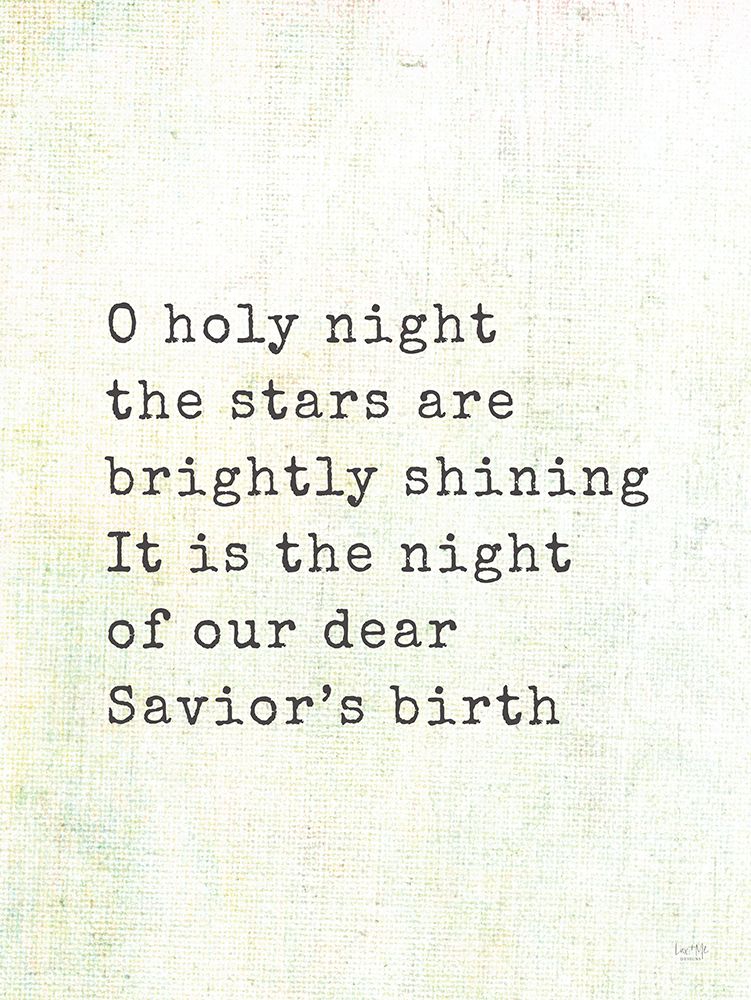 O Holy Night art print by Lux + Me Designs for $57.95 CAD