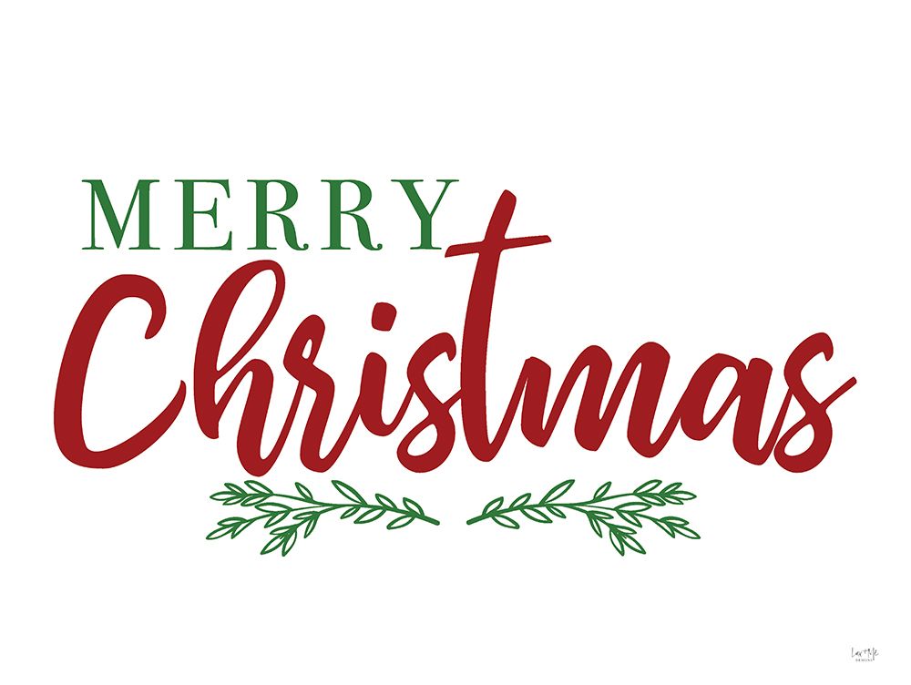 Merry Christmas art print by Lux + Me Designs for $57.95 CAD