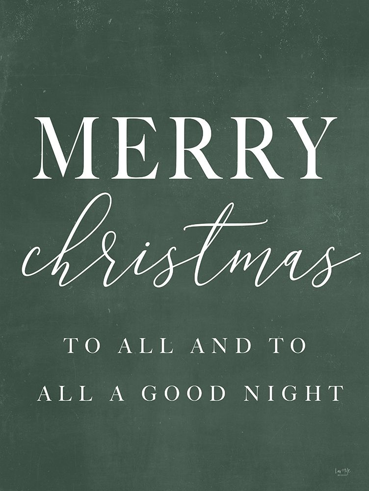Merry Christmas To All art print by Lux + Me Designs for $57.95 CAD